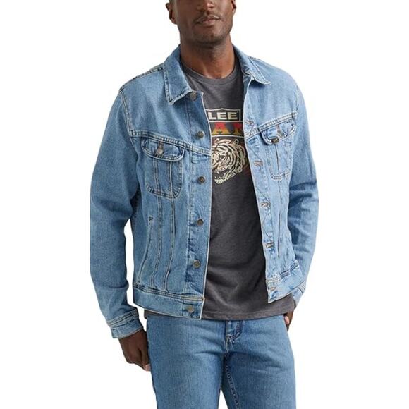 Lee Other - Vintage 90s Y2K Lee Legendary Denim Trucker Jacket Blue Men's XL Rider Outdoor